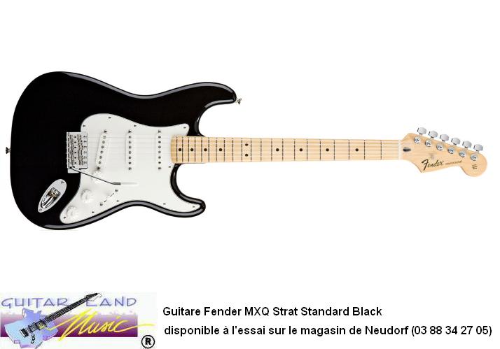 Guitare Fender MXQ Strat Standard Black